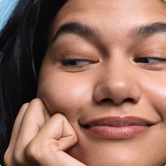 2025 la roche posay brand women with pimple patch on her face