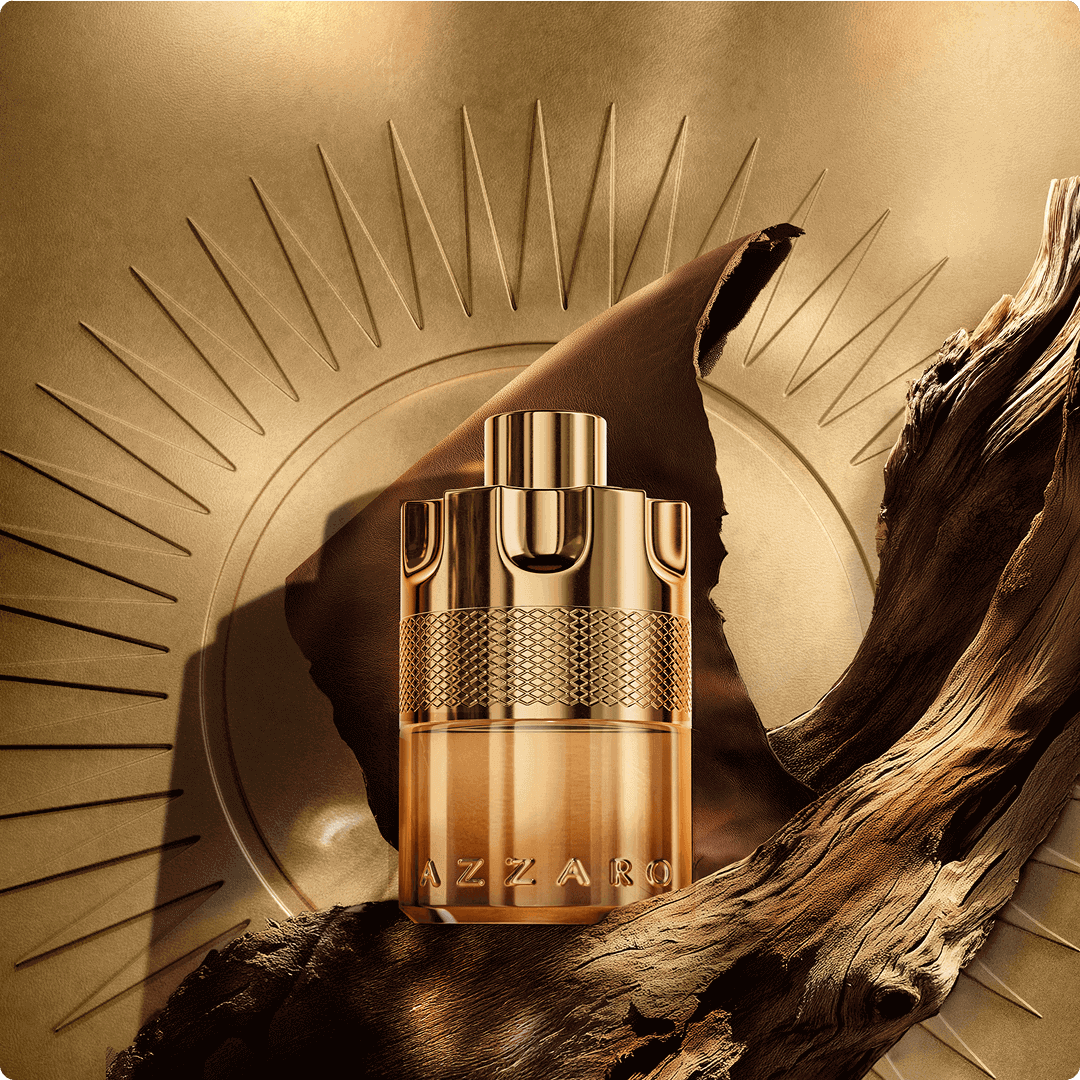 2025 loreal azzaro golden packaging perfume bottle