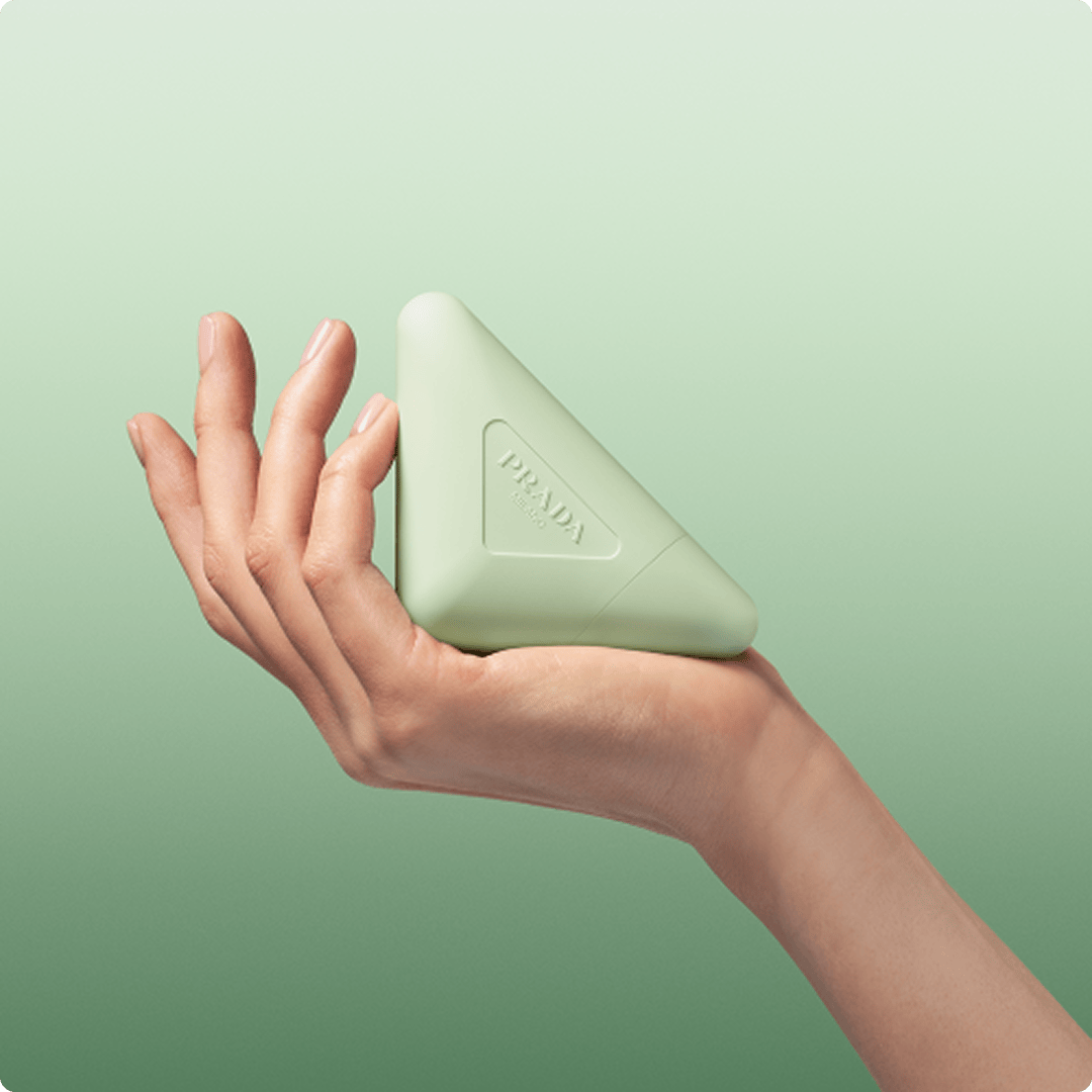 2025 prada luxe brand prada skincare green