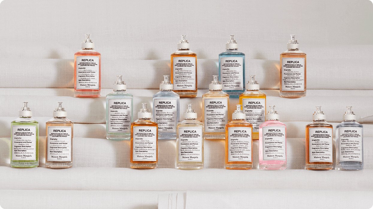 2026 luxe division brand maison margiela perfume transparent bottle with labels