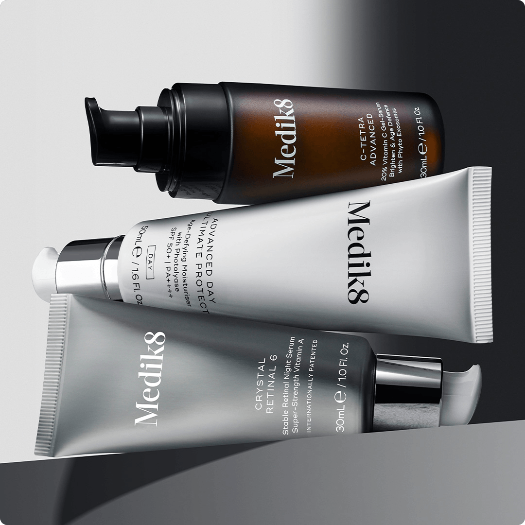 2026lorealMedik8brandproductsbrightvitaminserumagedefenseserumagedefyingmoisturizerwithspfnightrenti