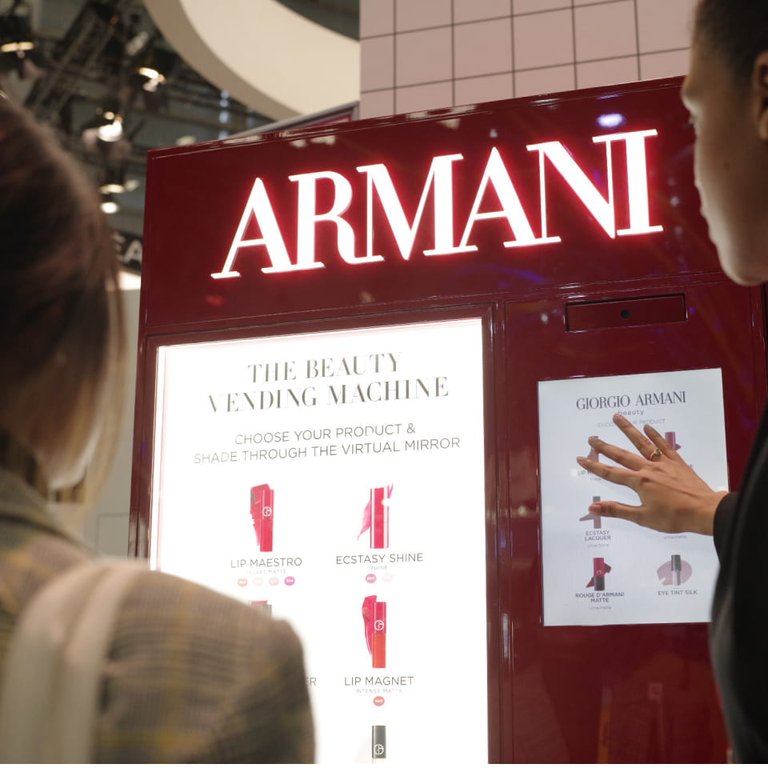Makeup Virtual Try-on Armani Beauty Vending Machine