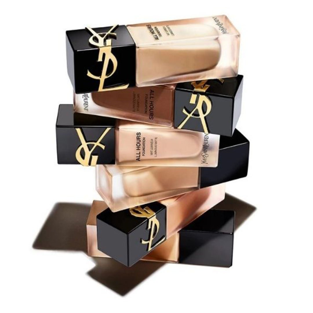 ANZ YSL Makeup shades in white background