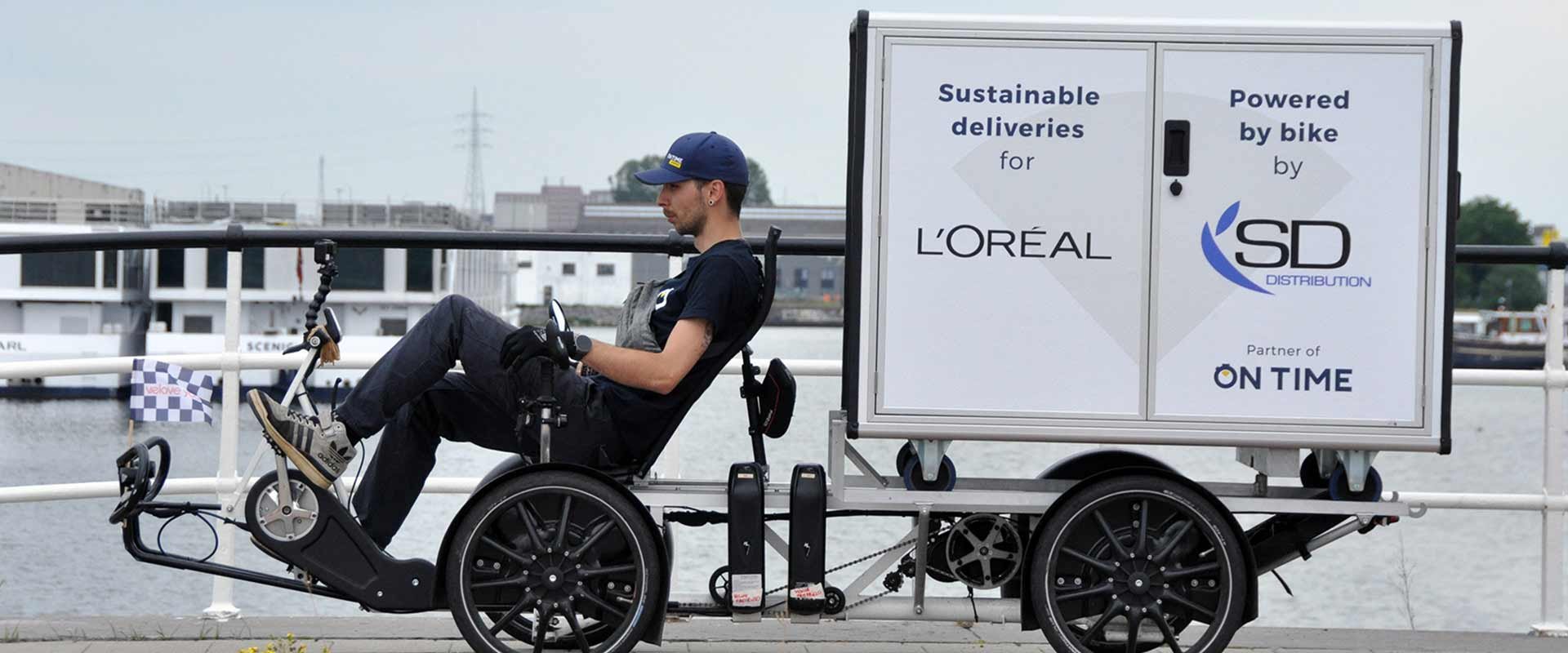 L Or al Belgique co livre ses salons de coiffure par v lo cargo