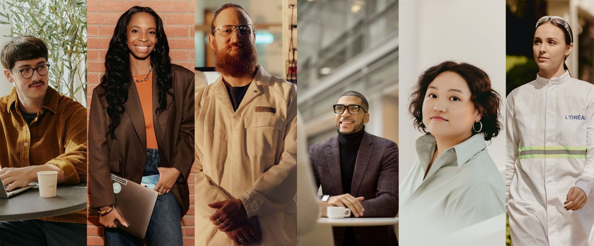 Collage aus verschiedenen Mitarbeitenden in unterschiedlichen Tätigkeiten