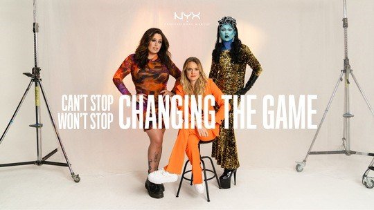 Die drei Protagonisten der neuen YouTube Dokumentation von NYX Professional MakeUp: Miss Ivanka T., Ricarda Hofmann, Jolina Mennen. 