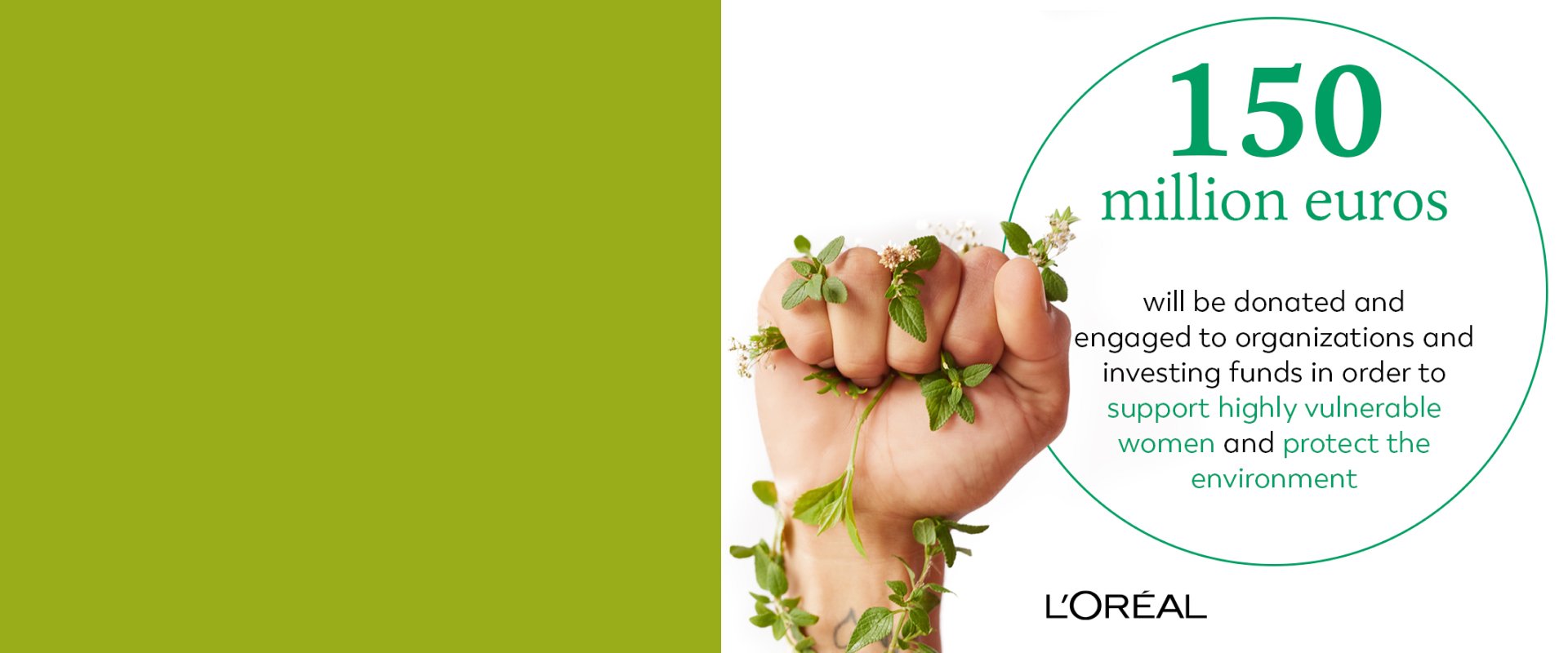 L’Oréal Announces The Creation Of Its Program L’Oréal For The Future: €150 Million To Support Vulnerable Women And Protect The Environment