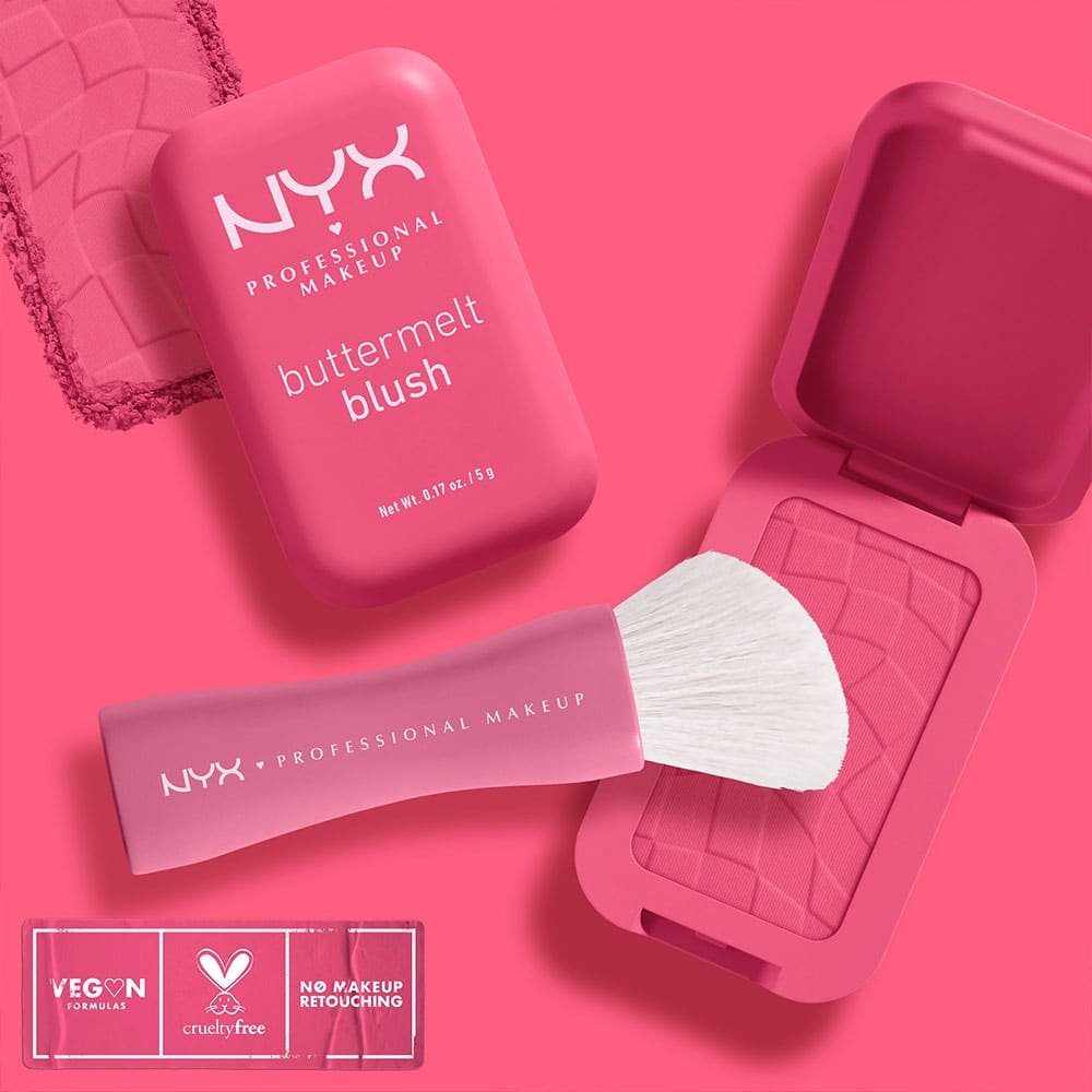 BUTTER MELT BLUSH סומק במרקם חמאתי של מותג האיפור ניקס
