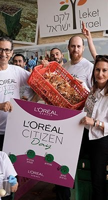 תמונה של המשתתפים בהתנדבות בעמותת לקט ישראל