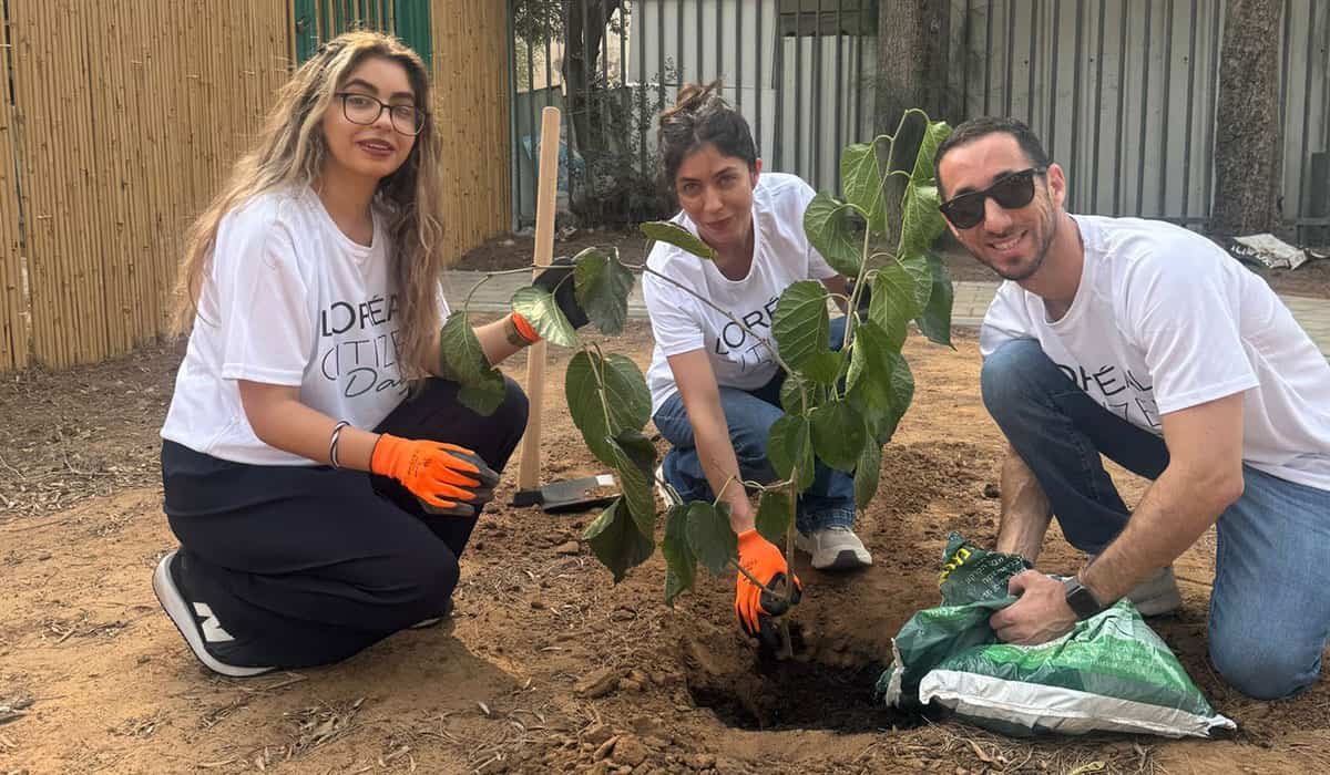 פעילות בגינה הקהילתית של בית הספר שחפים