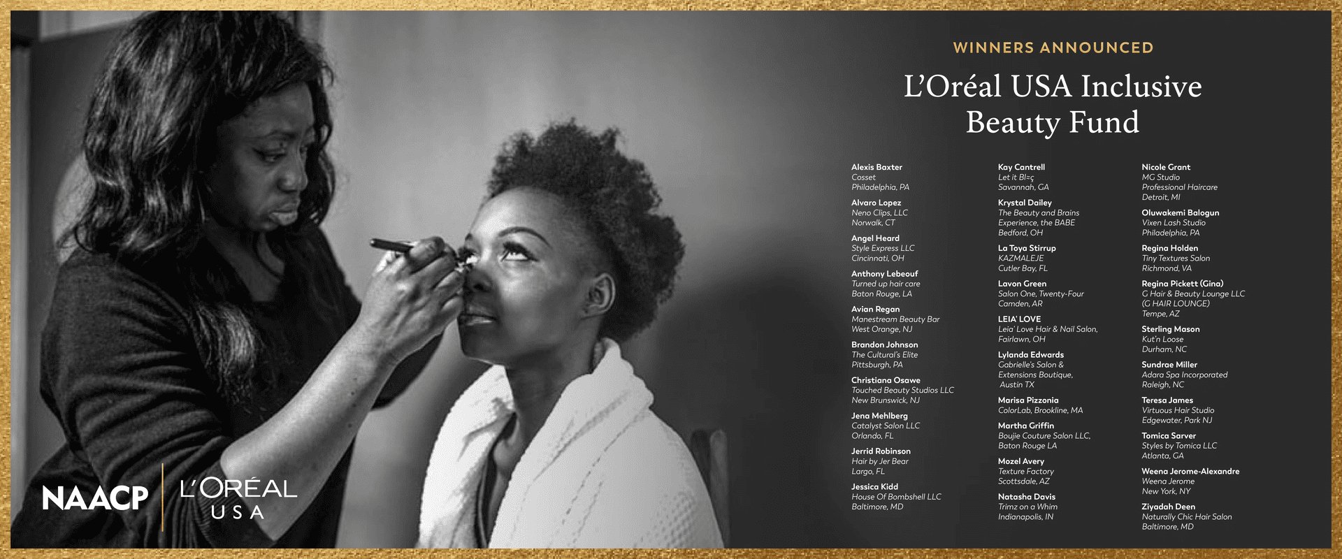L'Oréal USA: 30 Black-Owned Small Businesses and Black Entrepreneurs in the Beauty  Industry Awarded Grants by L'Oréal USA in Partnership with NAACP