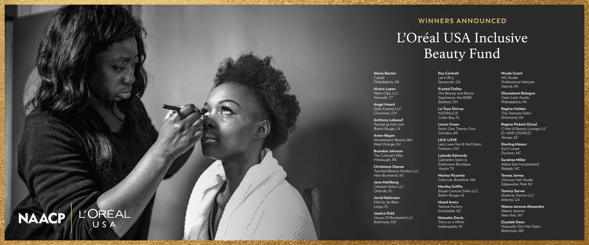 L'Oréal USA: 30 Black-Owned Small Businesses and Black Entrepreneurs in the  Beauty Industry Awarded Grants by L'Oréal USA in Partnership with NAACP