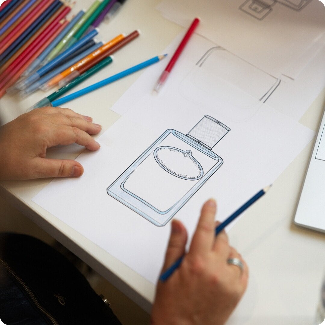 2026LOREALGROUPE0526060FamilyDayChild drawing a product wireframe