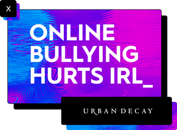Urban Decay Online Bullying Hurts LOGO