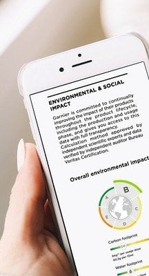 impact social et environnemental d'un produit Garnier.