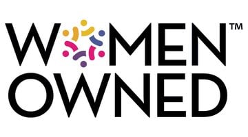 women owned logo vector